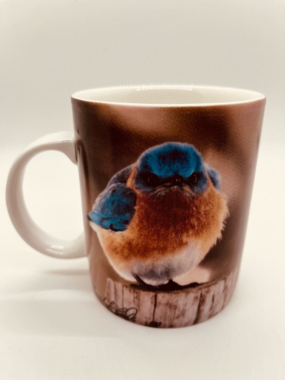 Vintage The Mad Bluebird Ceramic Mug by Michael L Smith
